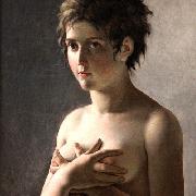Pierre-Narcisse Guerin Jeune fille en buste Spain oil painting artist